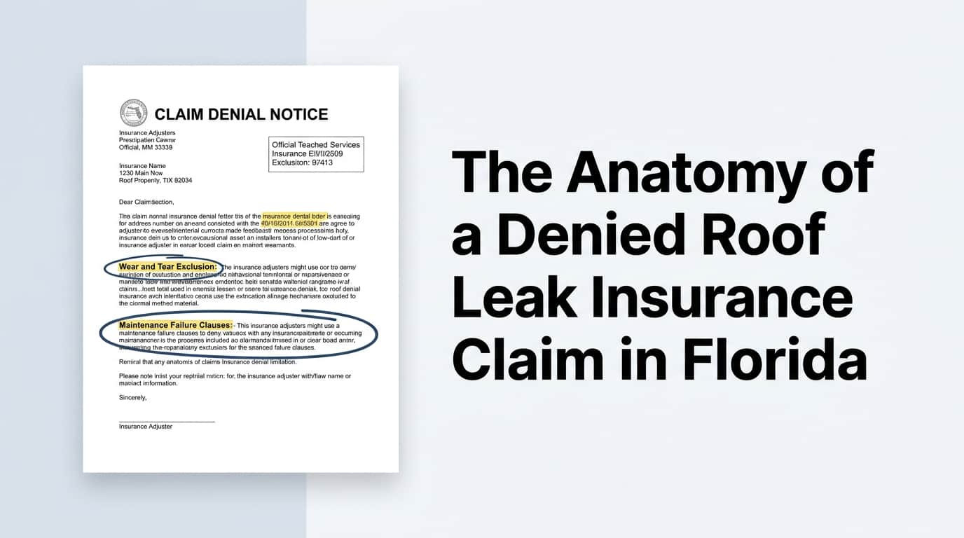 Florida Roof Leak Denials: How to Fight Back in Orlando