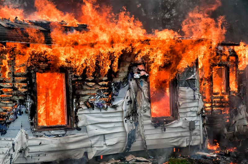 House burning